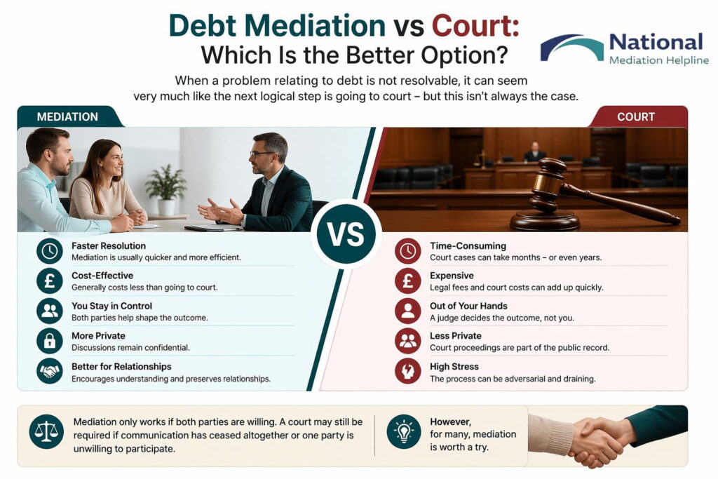 Debt Mediation vs Court: Which Is the Better Option Colchester