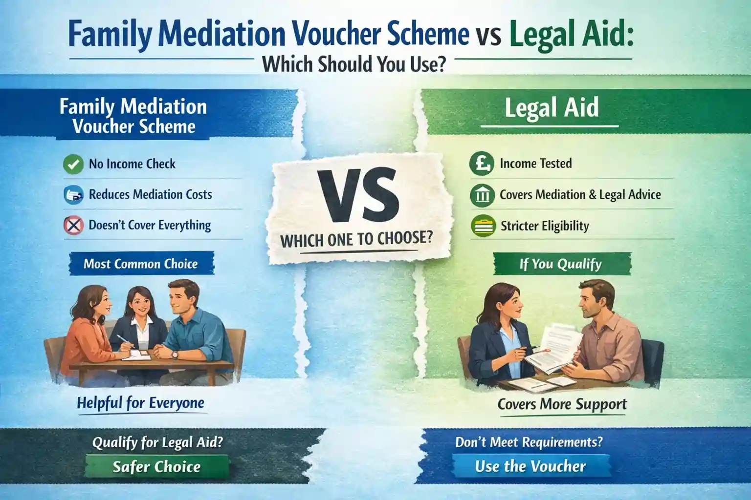 Family Mediation Voucher Scheme vs Legal Aid: Which Should You Use Colchester?