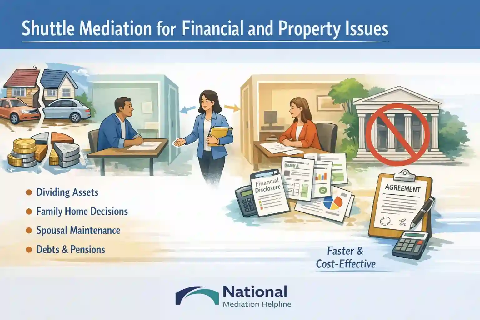 Shuttle Mediation for Financial and Property Issues Colchester