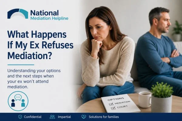 what if my ex refuses mediation Colchester?